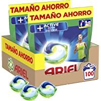 Ariel Pods Detergente Lavadora Cápsulas- 100 Lavados (Pack de 2 x 50)- Active Odor Defense